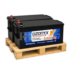 2 Bater�as para Energ�a Solar 12V 300Ah | Ozonyx OZX300.AS